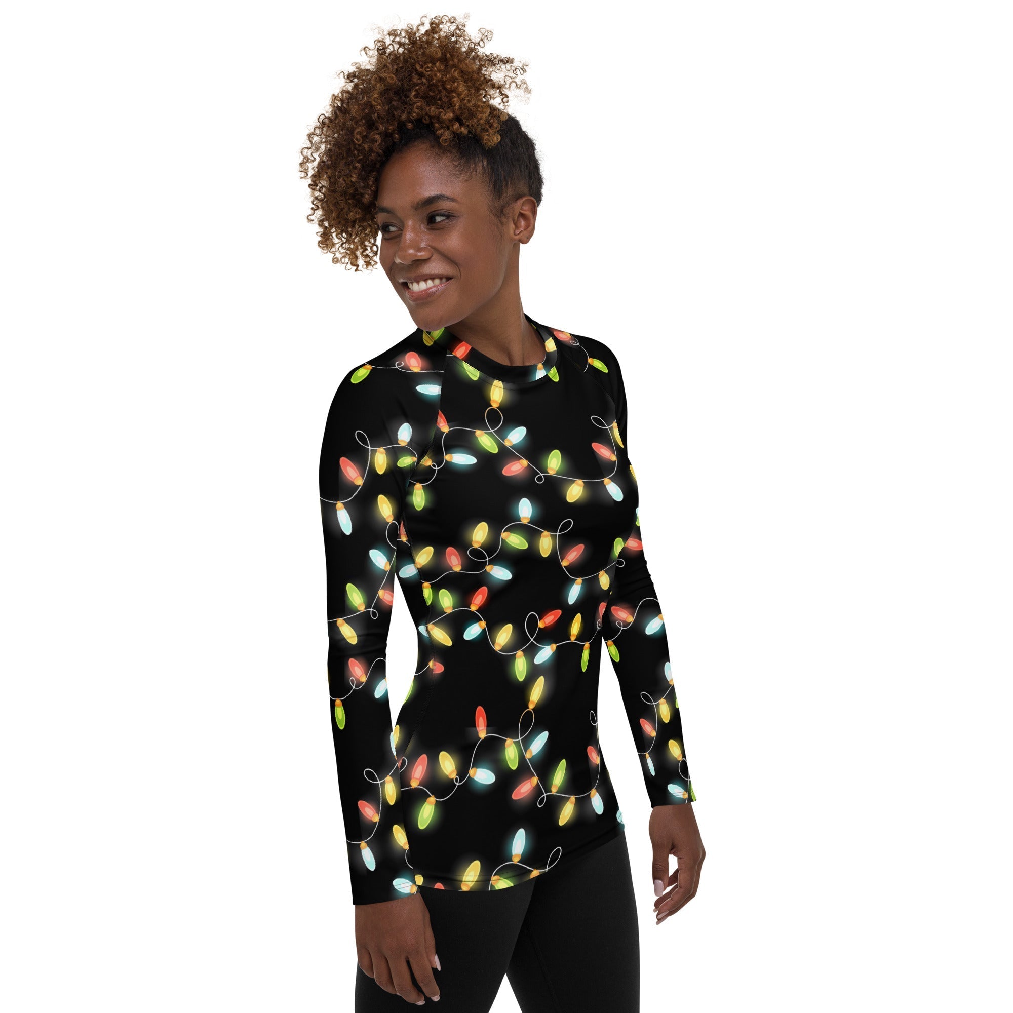 Christmas Lights Rash Guard