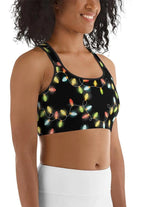 Christmas Lights Sports Bra