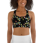 Christmas Lights Sports Bra