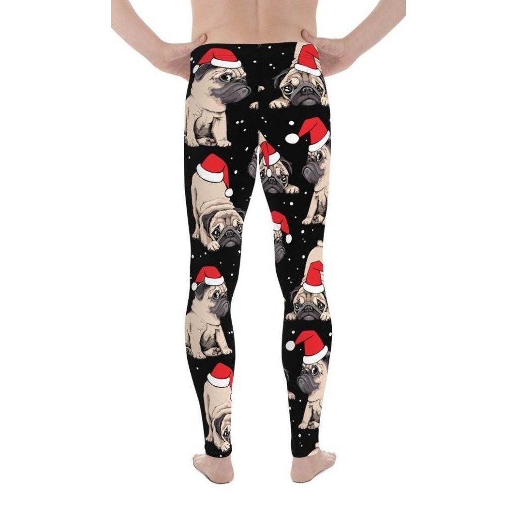 Christmas Pugs Men's Leggings