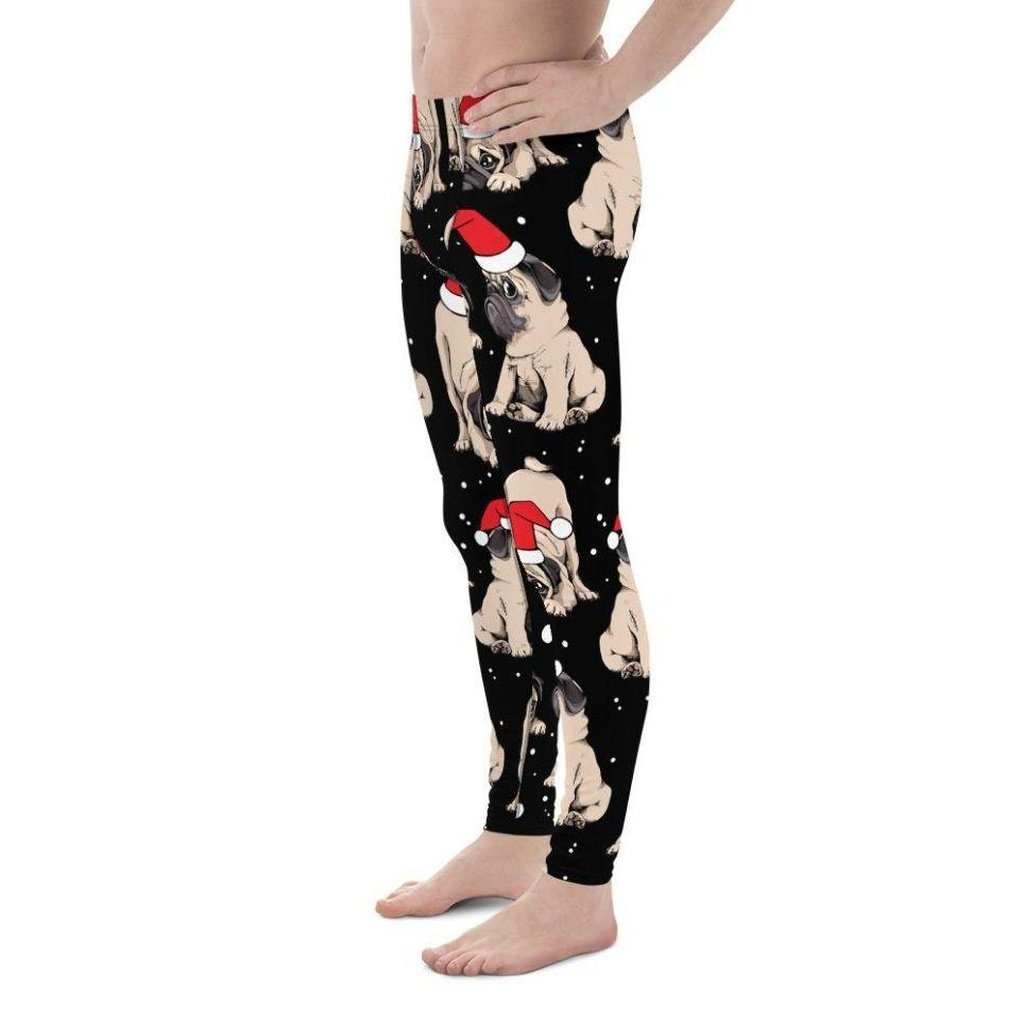 Christmas Pugs Men's Leggings
