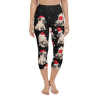 Christmas Pugs Yoga Capris