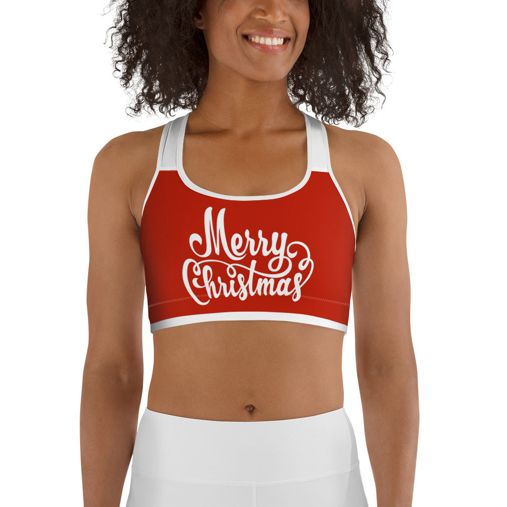 Christmas Shorts Sports Bra