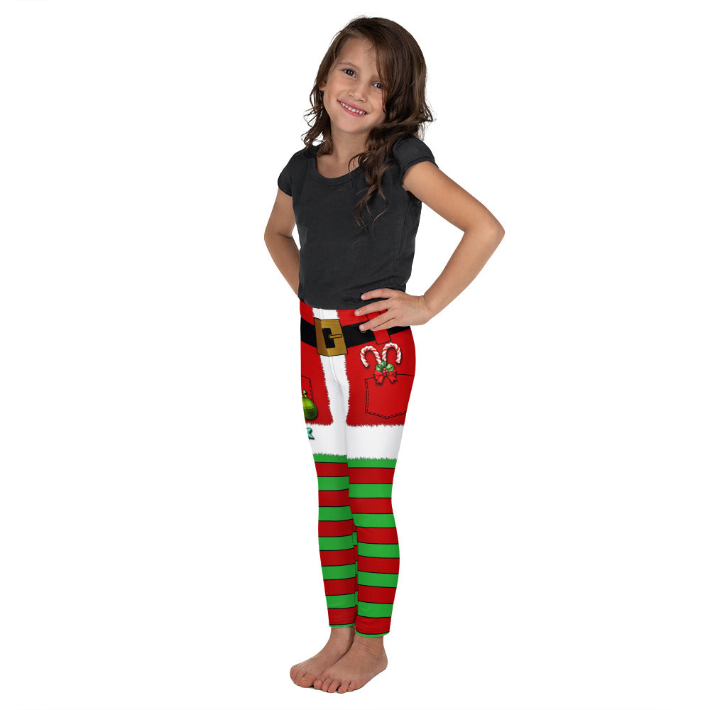 Christmas Stripes Kid's Leggings