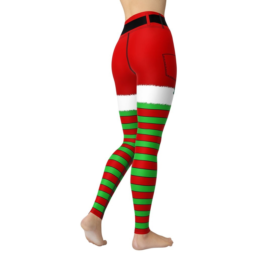 Christmas Stripes Yoga Leggings