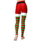 Christmas Stripes Yoga Leggings