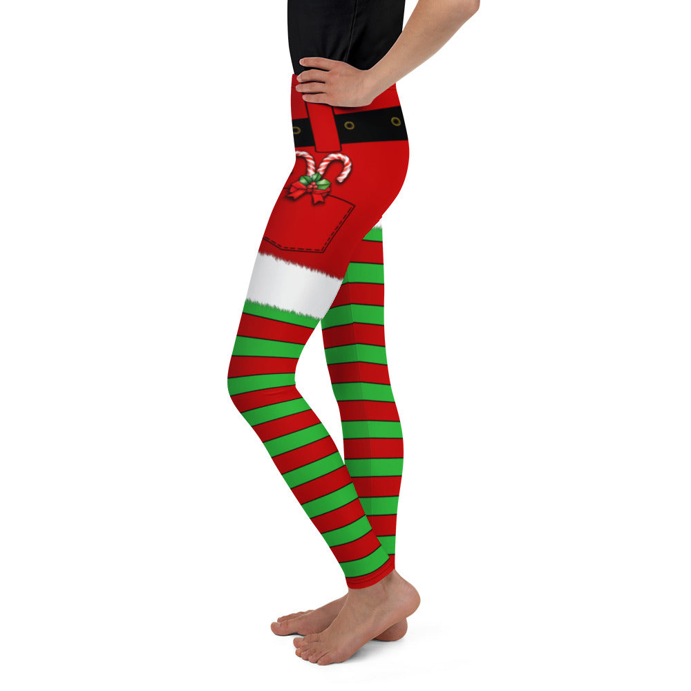 Christmas Stripes Youth Leggings