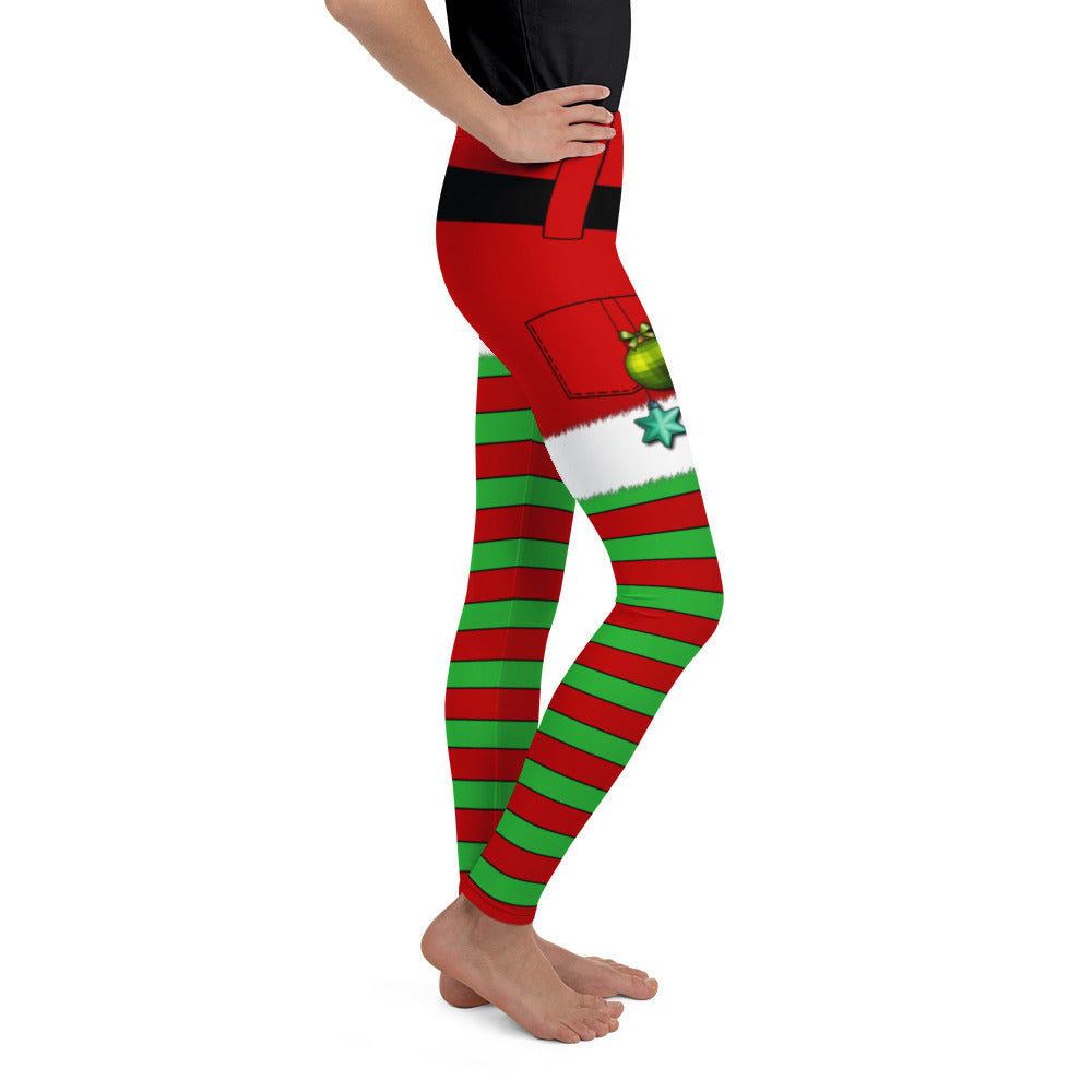 Christmas Stripes Youth Leggings