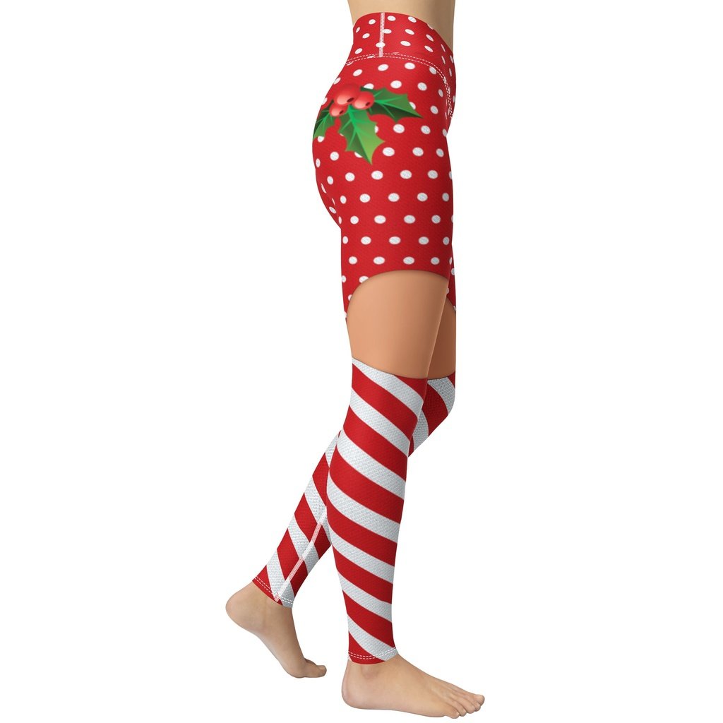 Christmas Suspenders Yoga Leggings