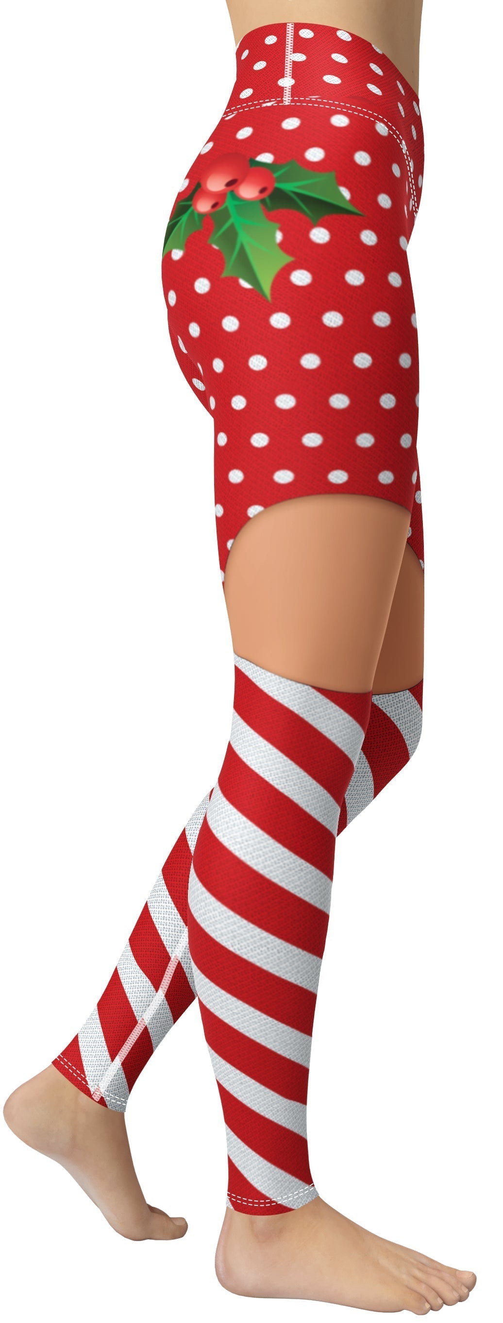 Christmas Suspenders Yoga Leggings