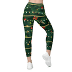 Christmas Tree Crossover Leggings With Pockets
