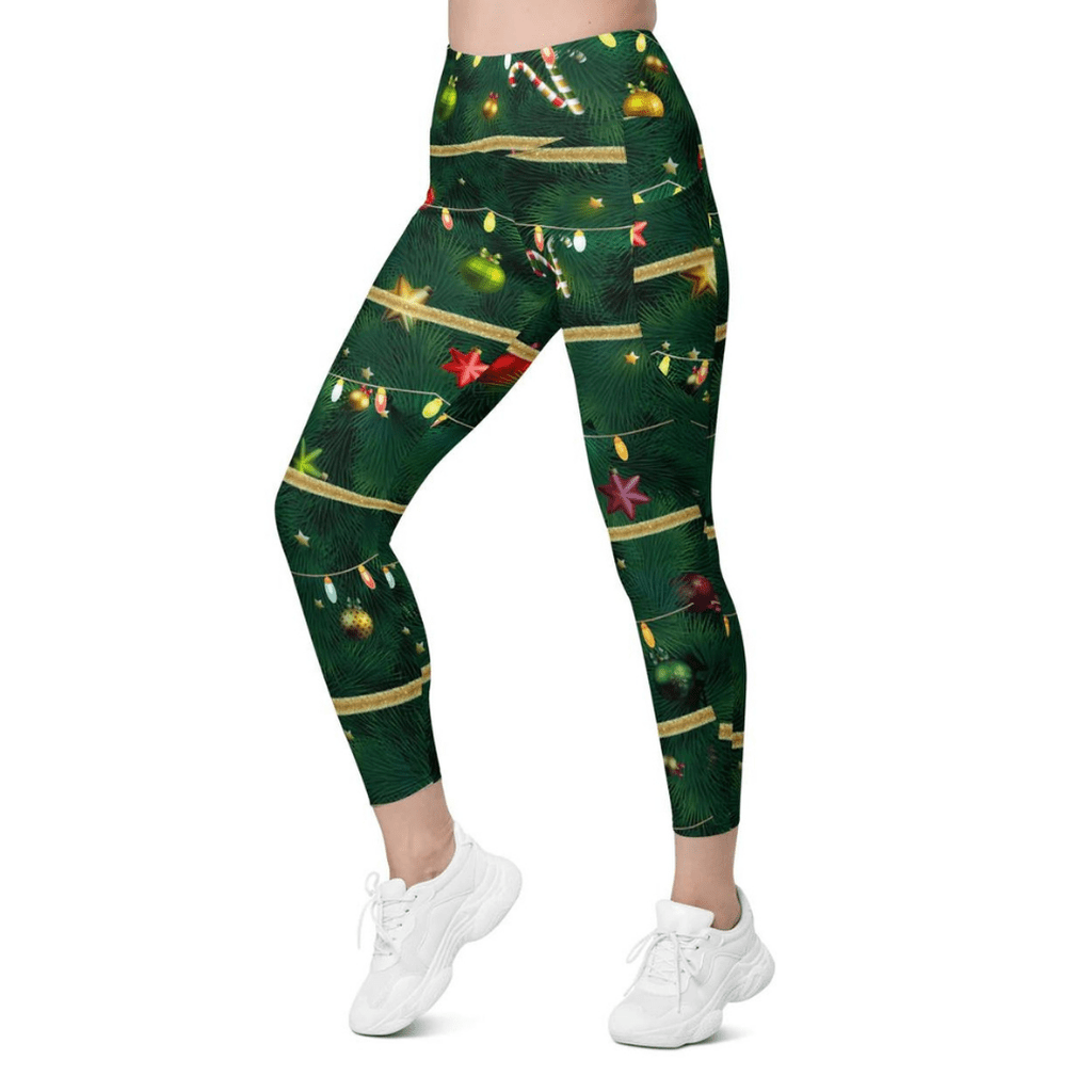 Christmas Tree Leggings With Pockets