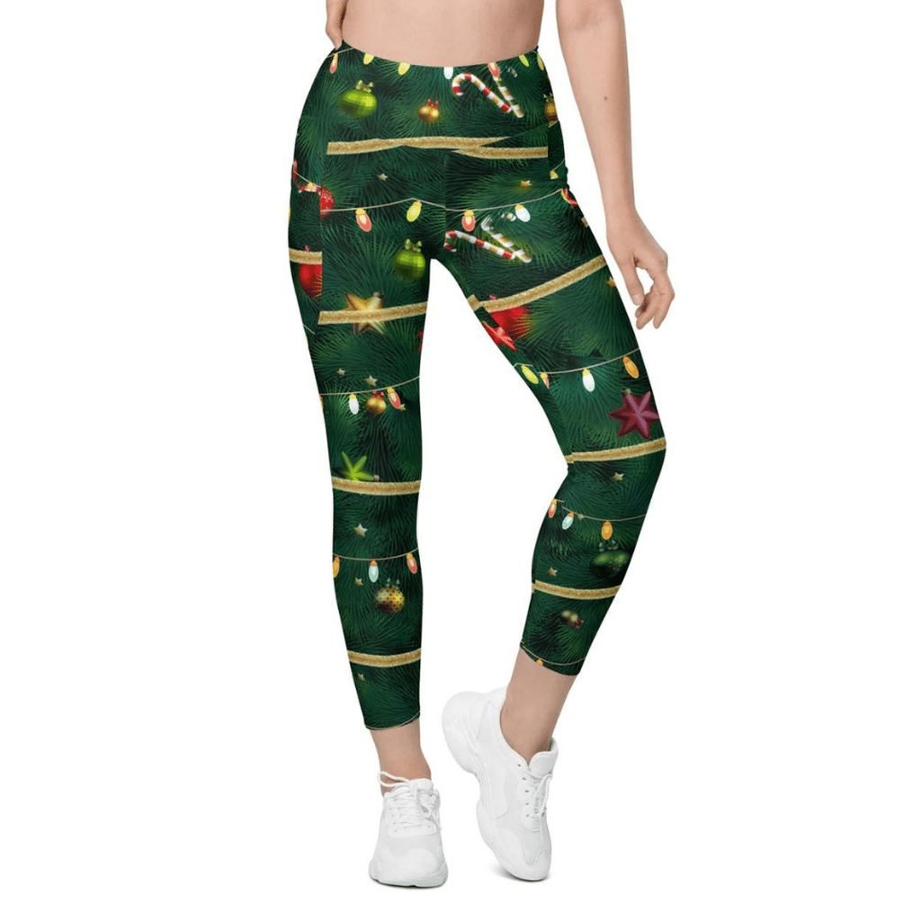 Christmas Tree Leggings With Pockets