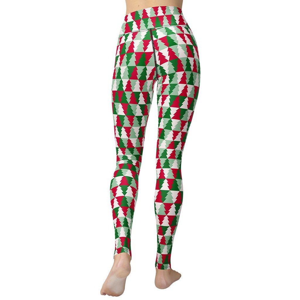 Christmas Tree Pattern Yoga Leggings