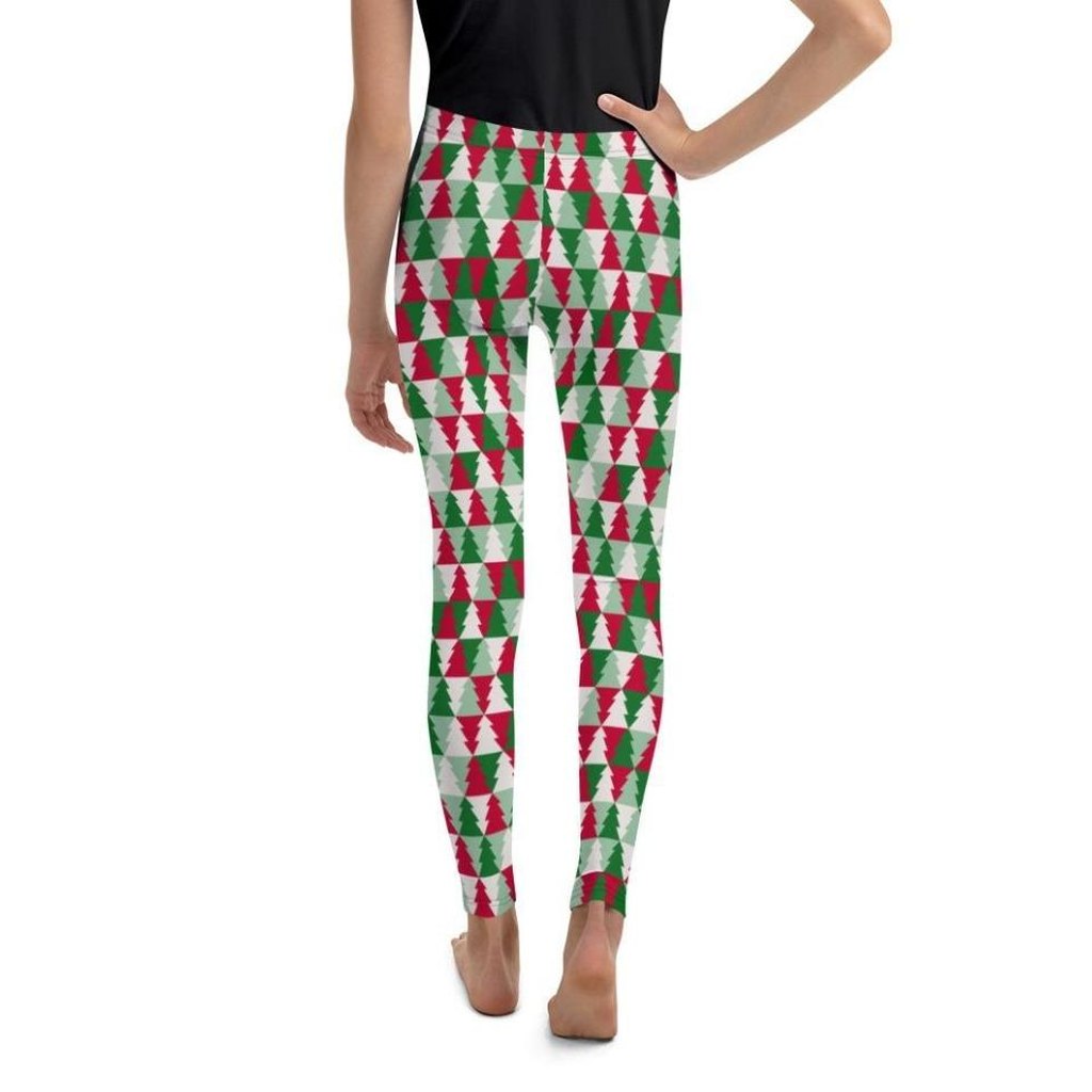 Christmas Tree Pattern Youth Leggings