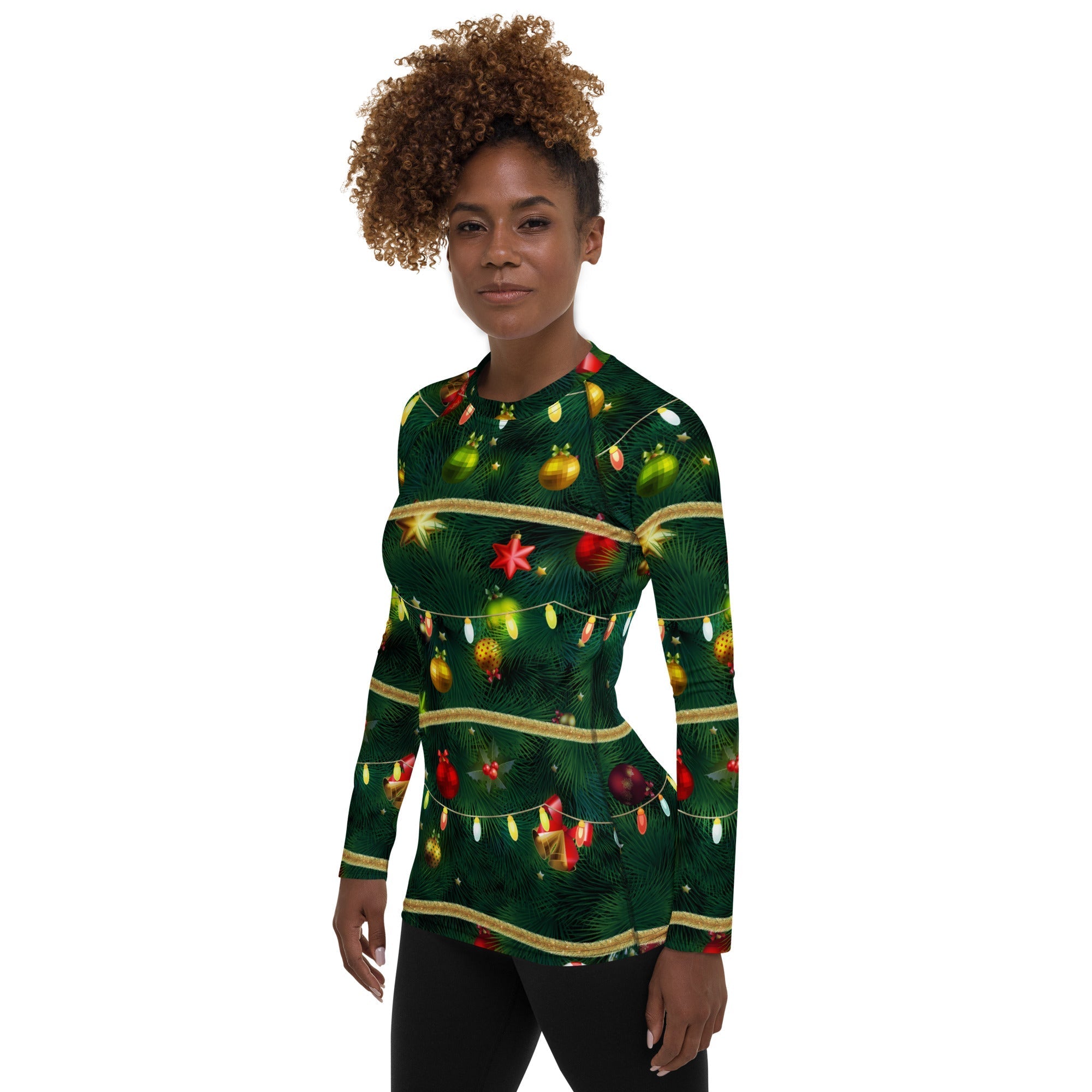 Christmas Tree Rash Guard