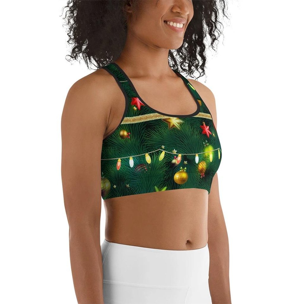 Christmas Tree Sports Bra