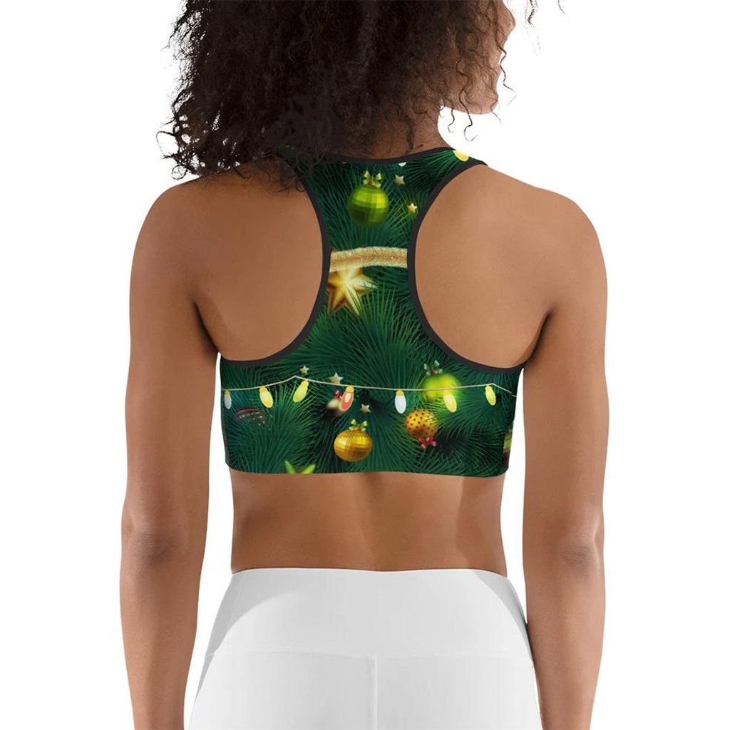 Christmas Tree Sports Bra