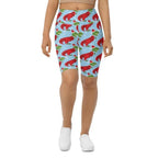 Christmassy Dinosaurs Biker Shorts