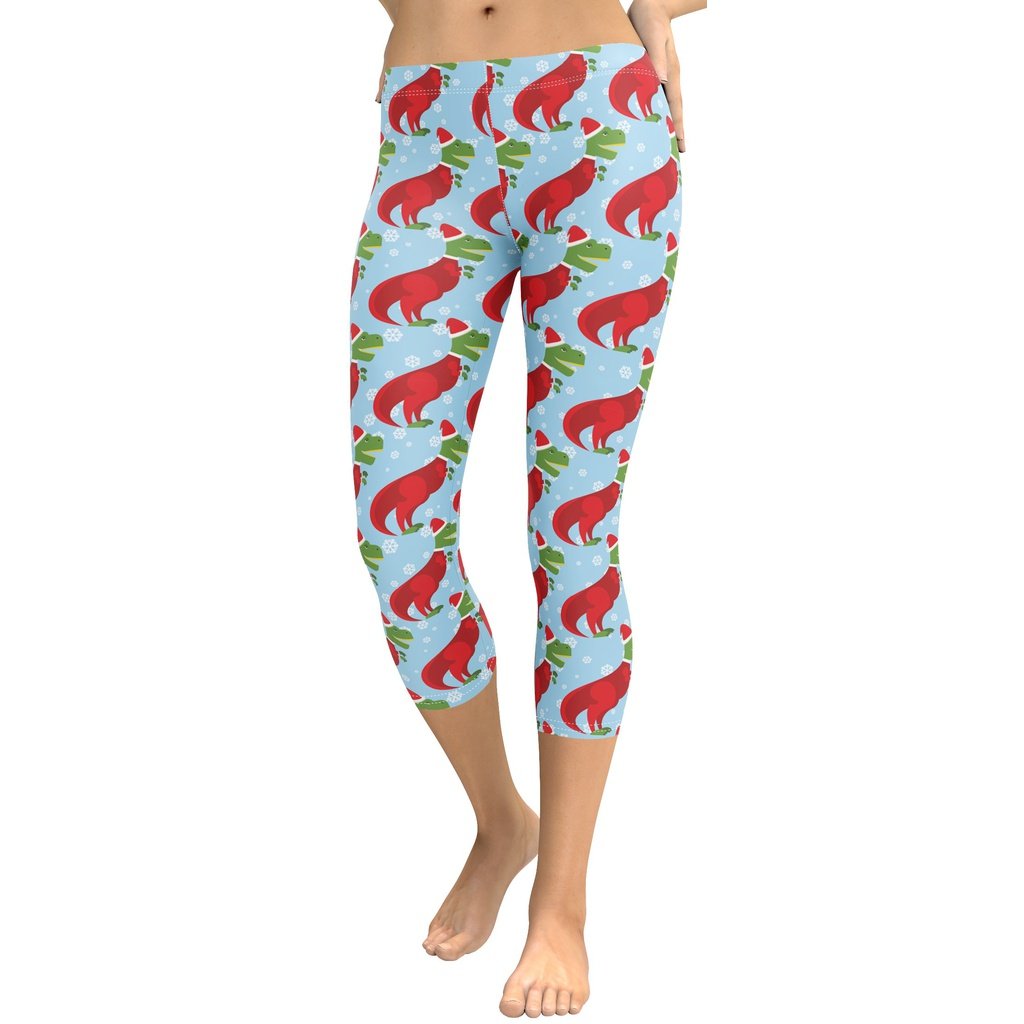 Christmassy Dinosaurs Capris