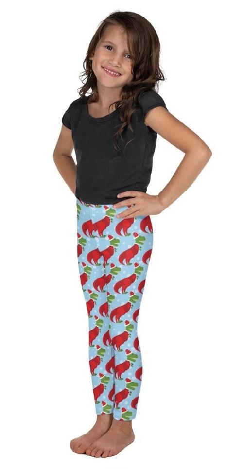 Christmassy Dinosaurs Kid's Leggings