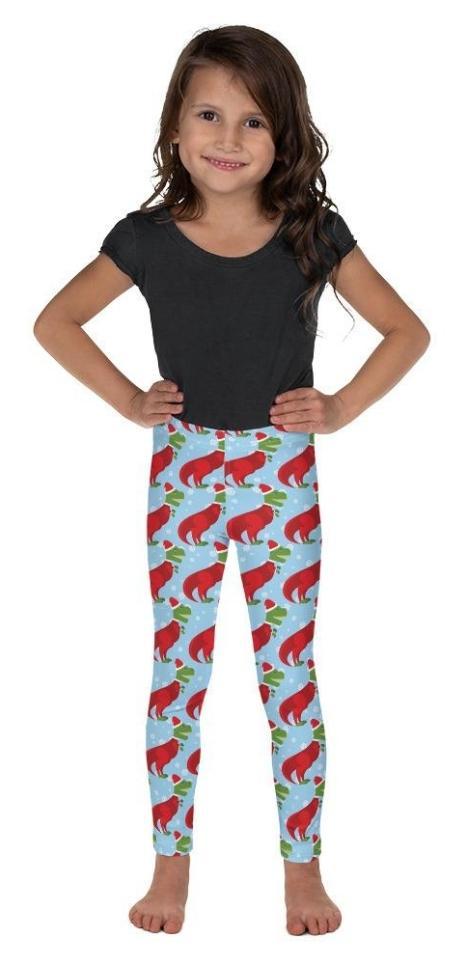 Christmassy Dinosaurs Kid's Leggings