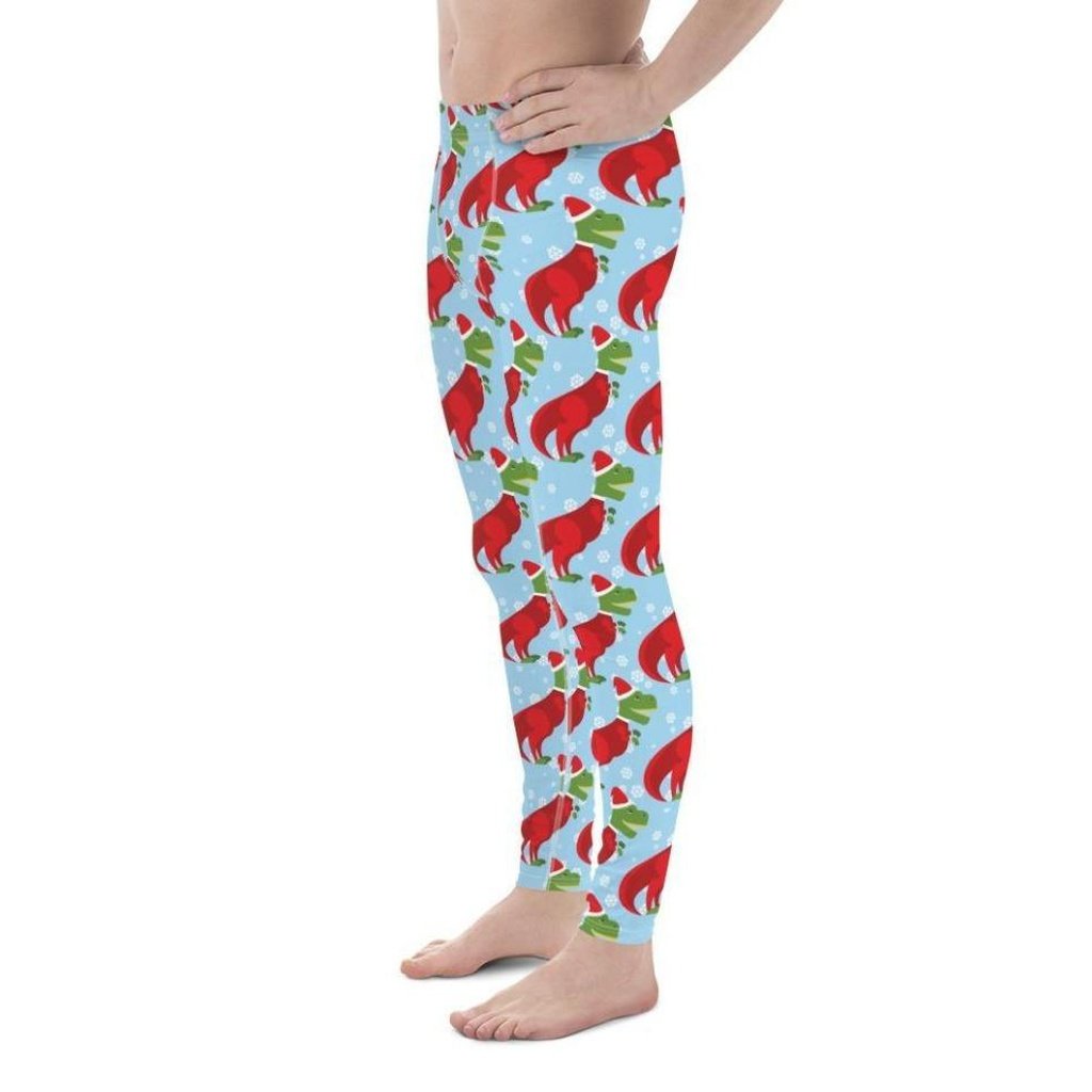 Christmassy Dinosaurs Men's Leggings