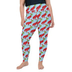 Christmassy Dinosaurs Plus Size Leggings