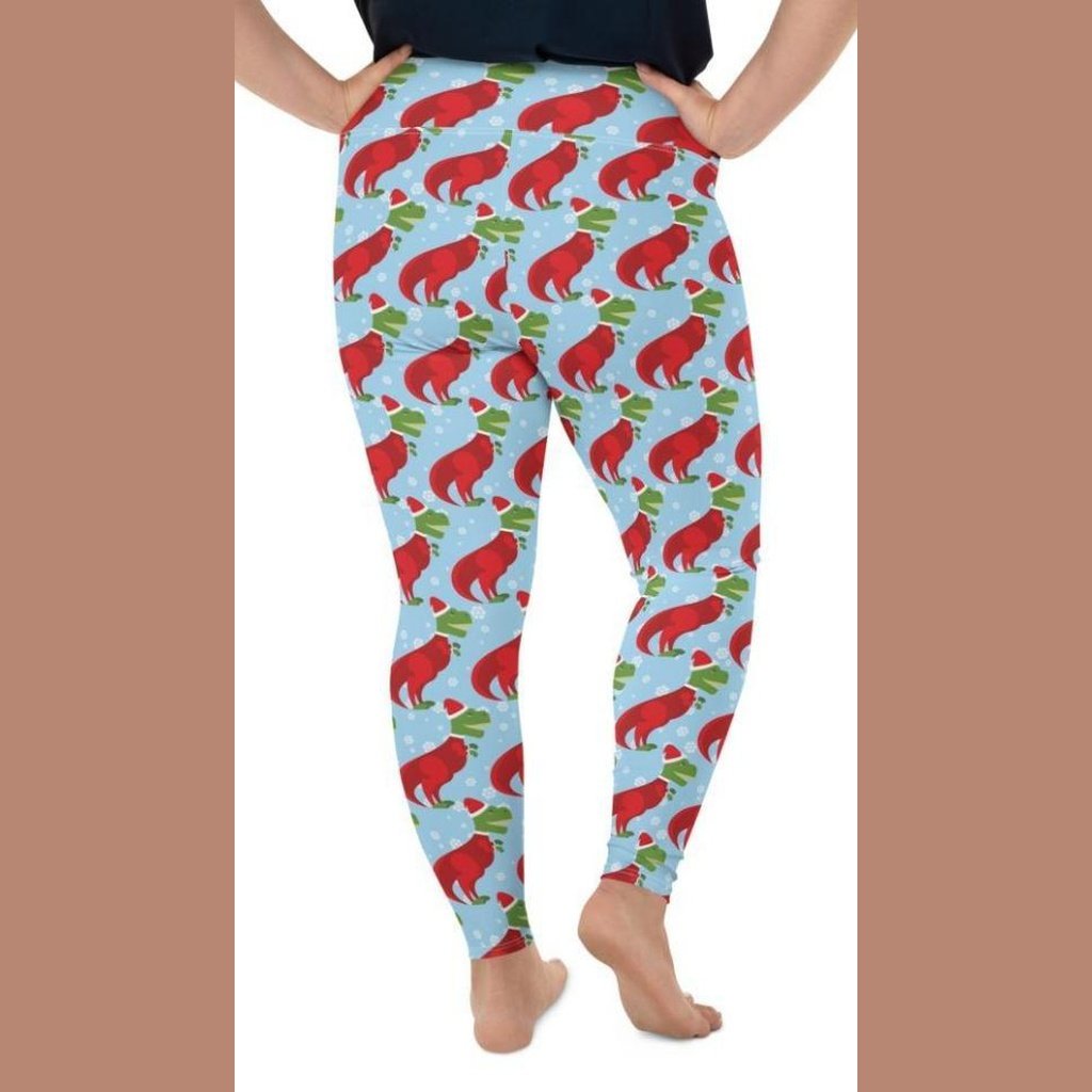 Christmassy Dinosaurs Plus Size Leggings