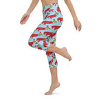 Christmassy Dinosaurs Yoga Capris