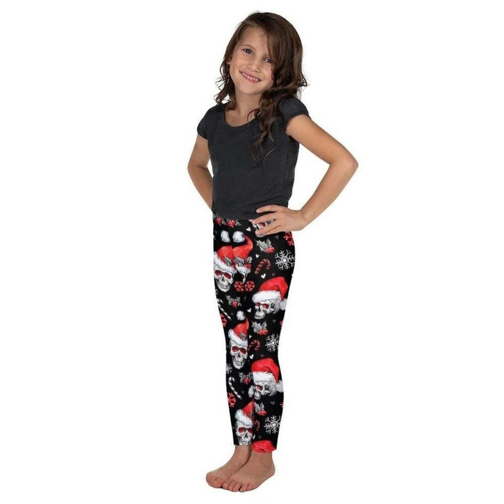 Christmassy Skulls Kid's Leggings