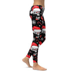 Christmassy Skulls Leggings - FiercePulse - Premium Workout Leggings - Yoga Pants