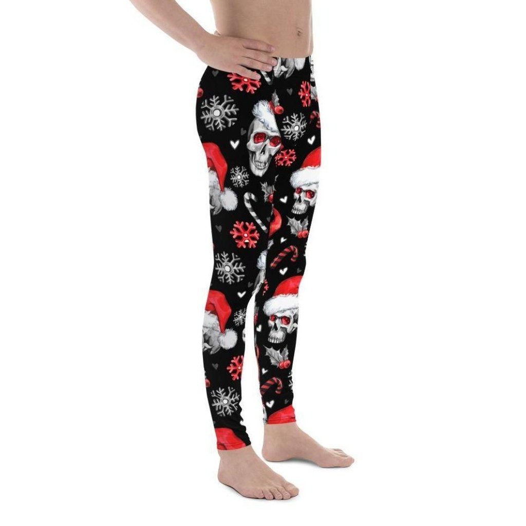 Christmassy Skulls Men's Leggings