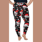 Christmassy Skulls Plus Size Leggings - FiercePulse - Premium Workout Leggings - Yoga Pants