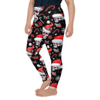 Christmassy Skulls Plus Size Leggings - FiercePulse - Premium Workout Leggings - Yoga Pants