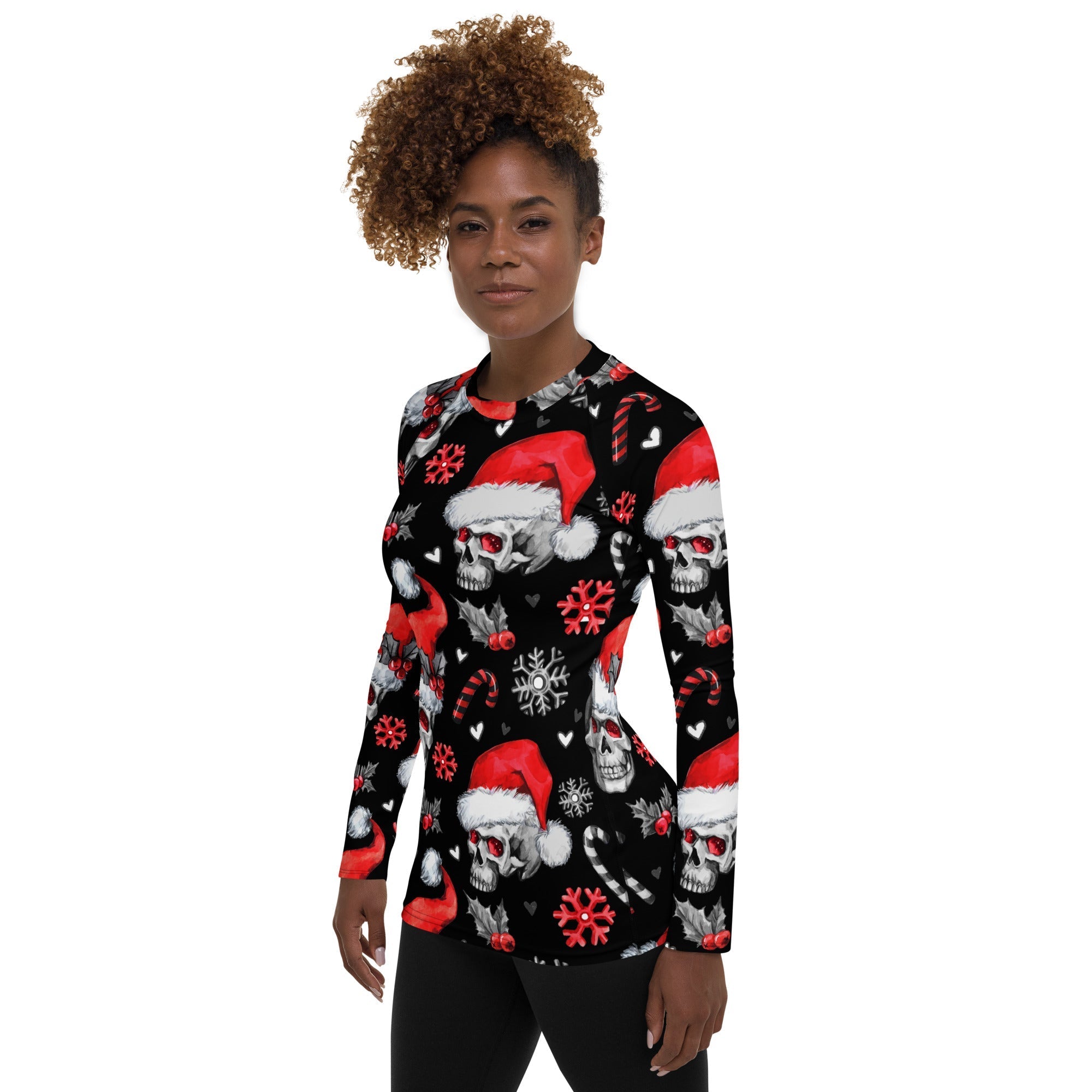 Christmassy Skulls Rash Guard