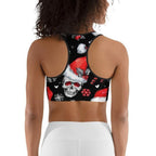 Christmassy Skulls Sports Bra
