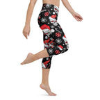 Christmassy Skulls Yoga Capris