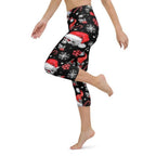 Christmassy Skulls Yoga Capris
