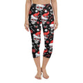 Christmassy Skulls Yoga Capris