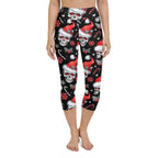 Christmassy Skulls Yoga Capris