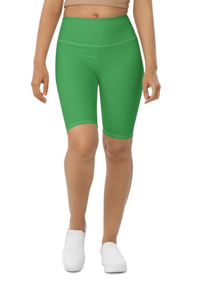 Clover Green Biker Shorts