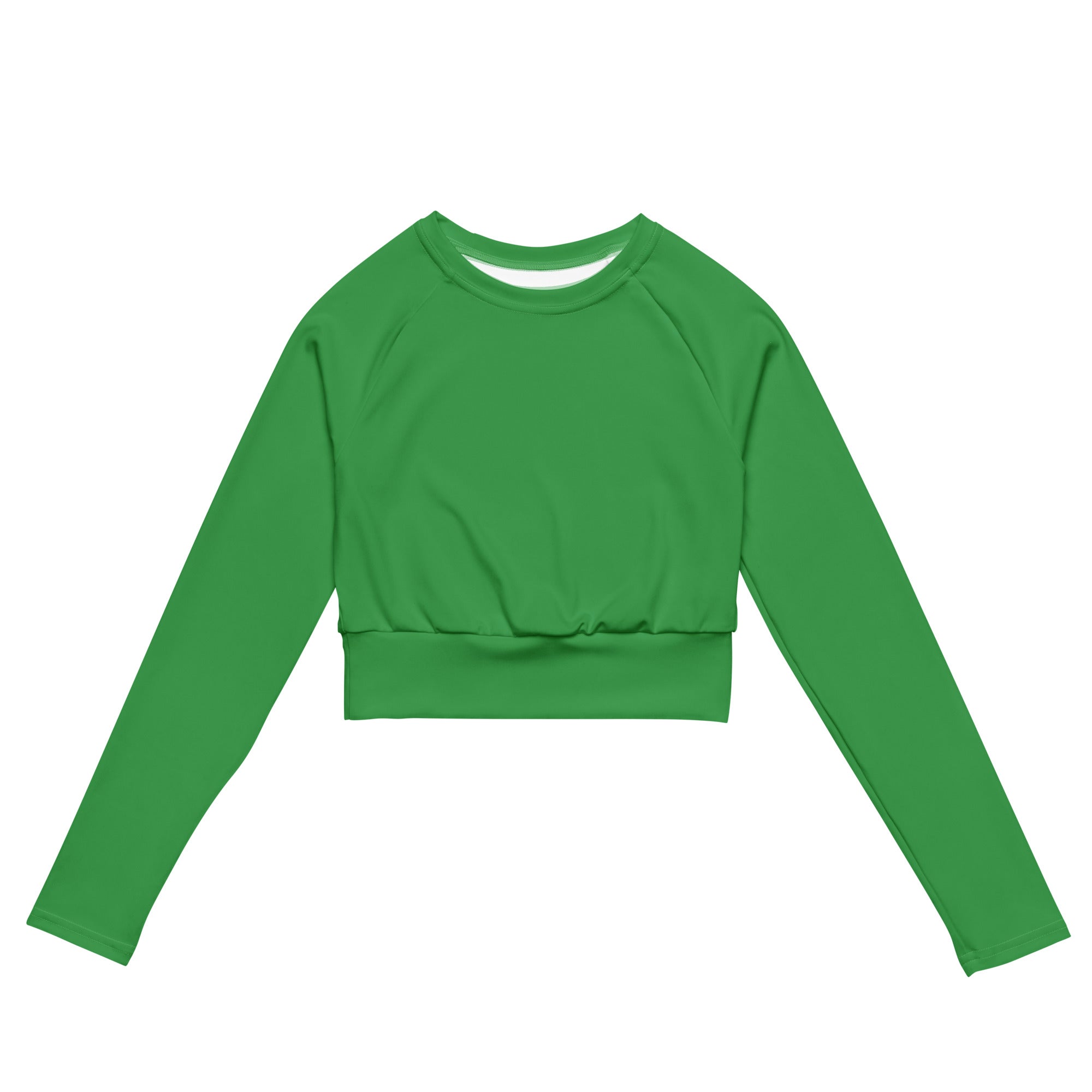 Clover Green Recycled Long-sleeve Crop Top
