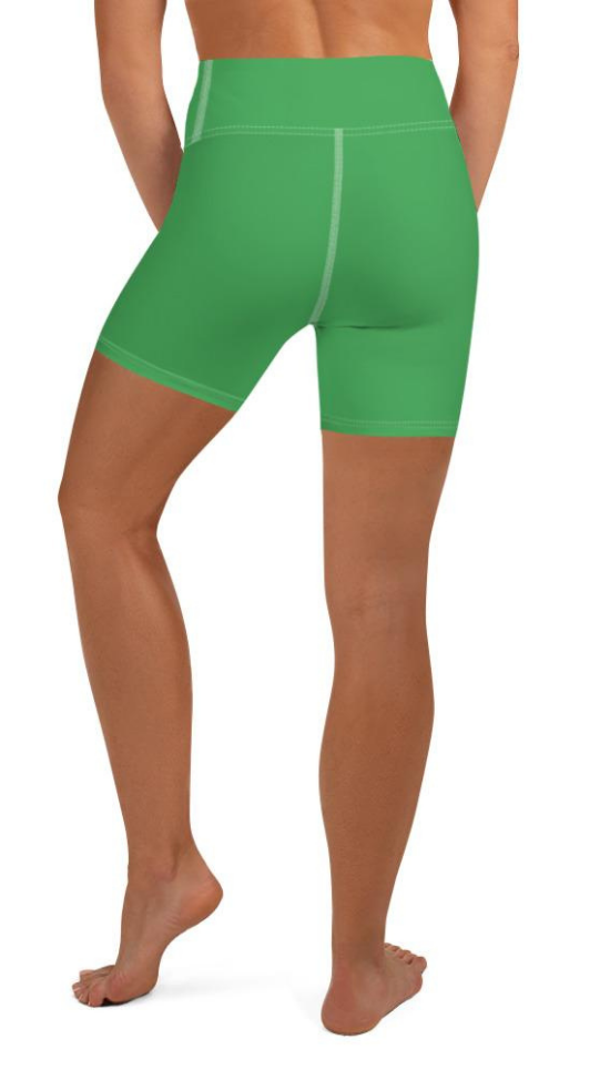 Clover Green Yoga Shorts