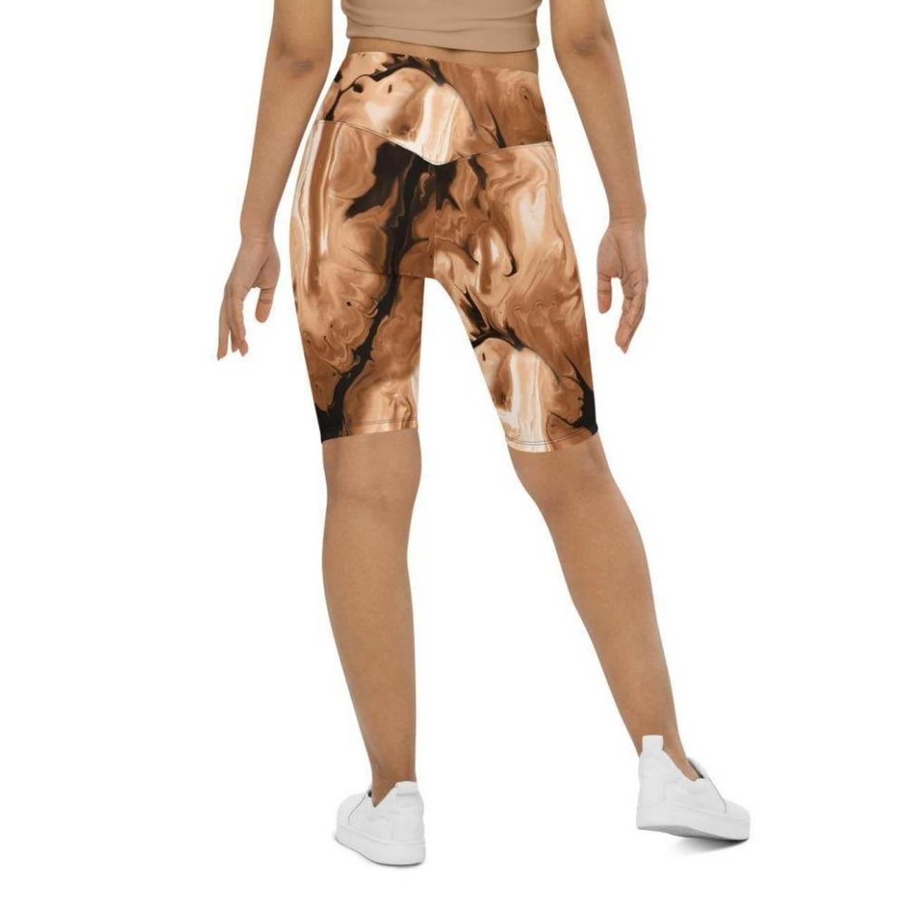 Coffee Essence Biker Shorts