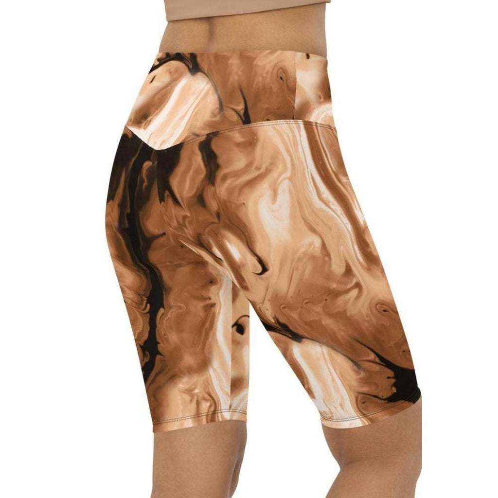 Coffee Essence Biker Shorts