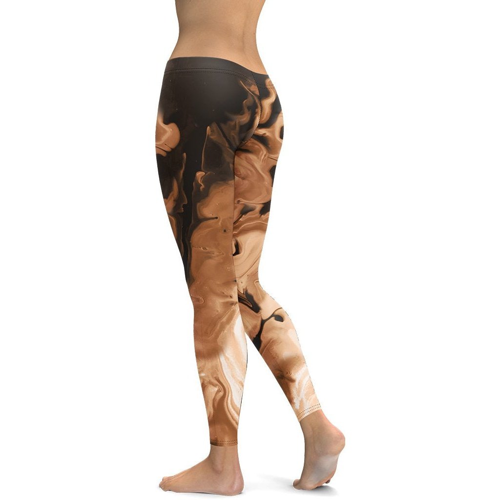 Coffee Essence Leggings - FiercePulse - Premium Workout Leggings - Yoga Pants