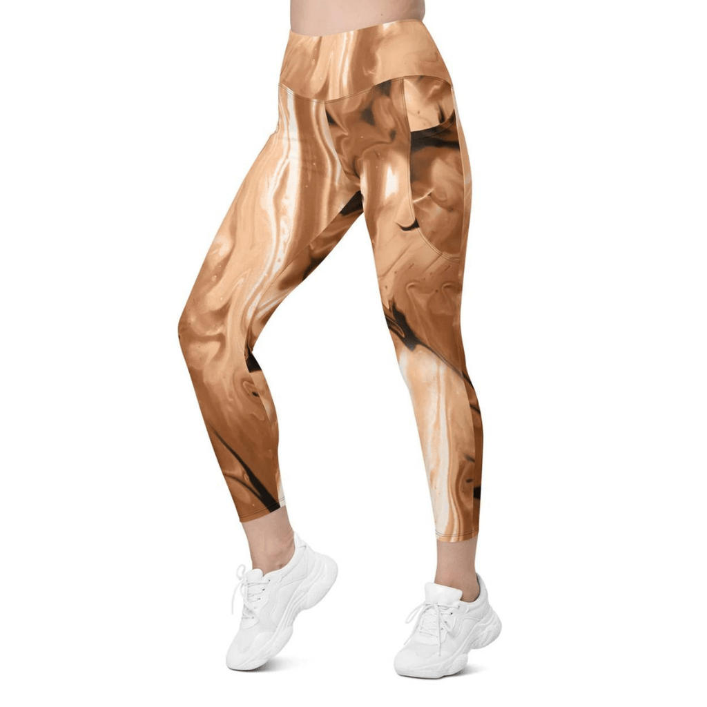 Coffee Essence Leggings With Pockets