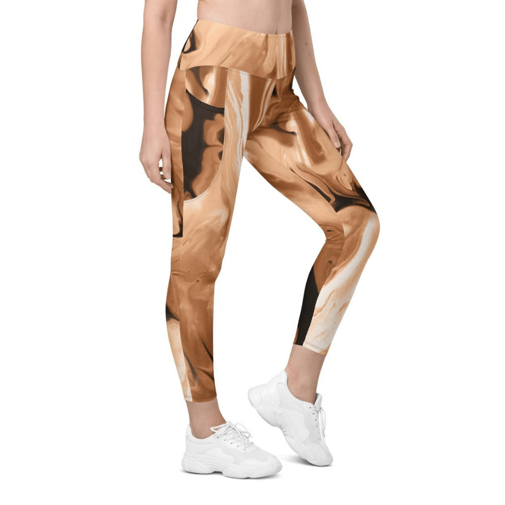 Coffee Essence Leggings With Pockets