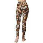 Coffee Shop Print Yoga Leggings